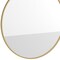 Flash Furniture 36" Round Gold Metal Framed Accent Wall Mirror HFKHD-6GD-CRE8-591315-GG - alternate 6